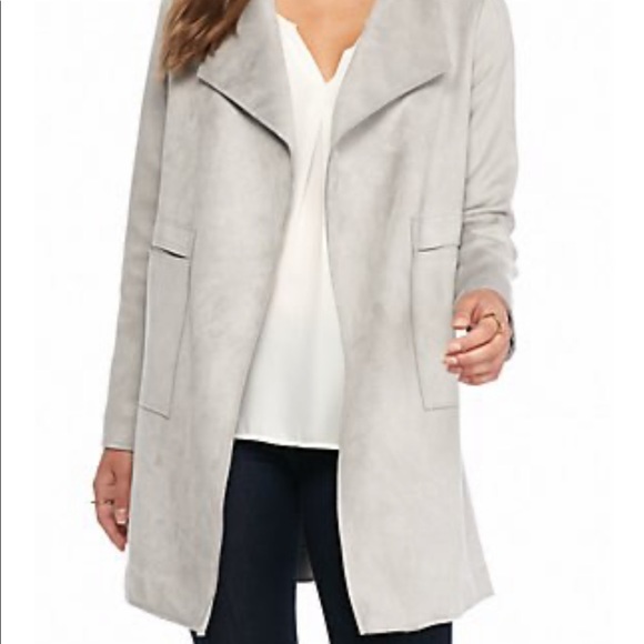 HYFVE Jackets & Blazers - HYFVE Faux Suede Coat, Front Pockets, Oversized, Open Front, Sz. M/NWOT